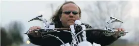  ?? — YOUTUBE ?? Hells Angels associate Adis (Ady) Golic is shown in a scene from a video produced for his band Skard.