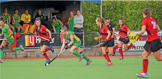  ?? PHOTO: SUPPLIED/PLANET HOCKEY ?? Hope Ralph makes a run for the Central under-18s against Canterbury.