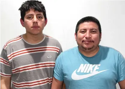  ?? PROVIDED ?? Selvin Argueta and his son, Selvin Najera, are pictured at their home in Chicago. Nearly five years ago, they were separated at the U.S. border in Texas as they sought asylum. The family has filed a federal lawsuit seeking damages for their experience.