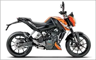  ??  ?? KTM Duke 200