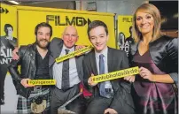  ?? Photograph: Alan Peebles ?? Kevin Guthrie , Gary Lewis, Lewis MacDougall and Kirsteen Macdonald at this year’s FilmG awards.