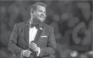  ?? AP PHOTO ?? James Corden hosts the 60th annual Grammy Awards earlier this year at Madison Square Garden in New York.