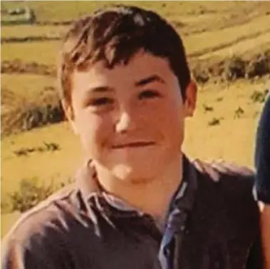  ??  ?? Tragedy: Morgan Pinder, 13, died after the car he was driving crashed on Clare Island