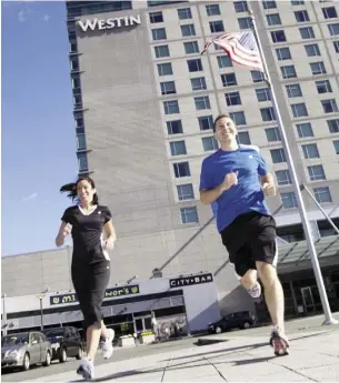  ?? NATHAN FRIED-LIPSKI ?? Westin’s new running concierge will help lead runners on jogs and usher them in and out of marathon events.