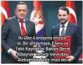  ??  ?? İki ülke 6 anlaşma imzaladı. Bir anlaşmaya, Enerji ve Tabii Kaynaklar Bakanı Berat Albayrak ile Sırp mevkidaşı Aleksandar Antic imza attı.