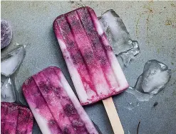  ?? Alison Marras/Unsplash ?? ■ Enjoying fruit and yogurt ice pops is a refreshing rite of summer.