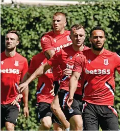  ?? ?? FLEXIBLE: Harry Clarke, centre, can play in a number of positions.