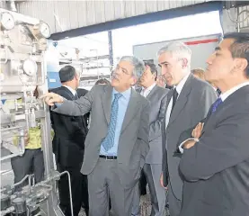  ?? TELAM ?? Inauguraci­ón.
El ministro de Vido, casi dos años atrás, en Renesa./