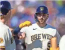  ?? REBILAS / USA TODAY SPORTS MARK J. ?? Brewers center fielder Garrett Mitchell was 6 for 18 with three homers through Sunday.