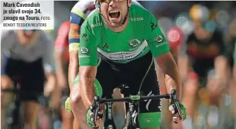  ?? FOTO: BENOIT TESSIER/ REUTERS ?? Mark Cavendish je slavil svojo 34. zmago na Touru.