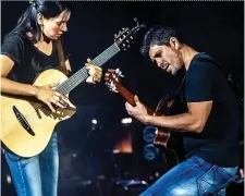  ??  ?? Rodrigo y Gabriela star at the Knocknarea Arena Friday 28th Oct.