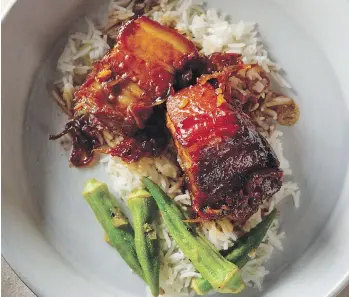  ??  ?? Filipino Pork Belly Adobo, from The Complete Sous Vide Cookbook.