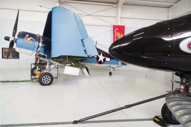  ?? Staff photos by Joshua Boucher ?? n Vintage planes are shown on display Friday at the Mid-America Flight Museum.