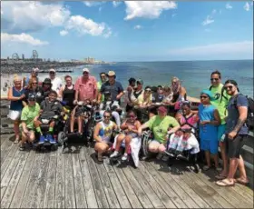  ?? PHOTO COURTESY GREG BORAK — OCEAN CITY FISHING CLUB ?? N.J. WAVE made a visit to the Ocean City Fishing Club pier last week for an annual visit to the shore.