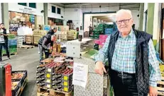  ?? RP-FOTOS (5): RUHNAU ?? Wilhelm Andree ist seit mehr als 40 Jahren Großmarkt-händler. Zu seinen Flächen in Halle 8 gehören allein fünf Kühlhäuser.