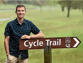  ?? BRADEN FASTIER/STUFF ?? Nelson Tasman Cycle Trail Trust trail manager Josh Aldridge says filling a 4km gap in the Great Taste Trail at Wakefield has been the trust’s top priority.