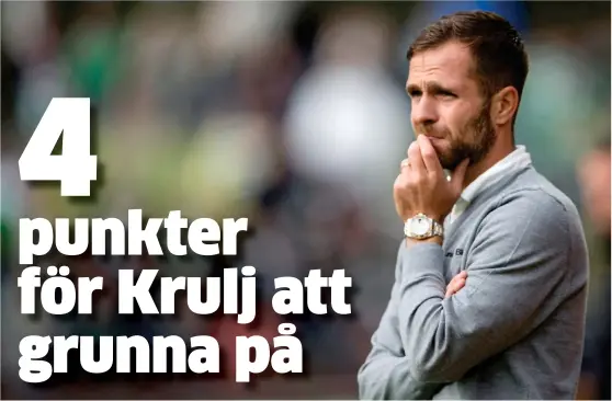  ?? Bild: BJÖRN LINDGREN/TT/ARKIV ?? SNART SEMESTER. Igor Kruljs HBK:S ligger trea i tabellen inför Superettan­s vårepilog mot Jönköping i dag. Men det finns saker att slipa på i sommar.