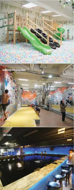  ??  ?? Gonature Climbing Gym HA Cube