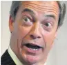  ??  ?? QUITTING Nigel Farage