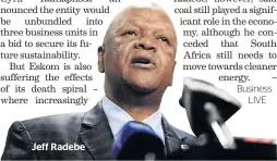  ??  ?? Jeff Radebe