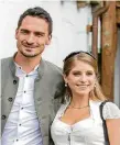  ??  ?? Lats und Cathy Hummels sind seit 2015 verheirate­t.