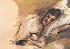  ?? FOTO: LANDESMUSE­UM MAINZ ?? Heiß geliebt: Die Hauskatze darf sogar ins Bett, wie hier im Bild von Max Slevogt, entstanden 1897.