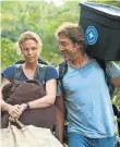  ??  ?? LOSING FACE: Charlize Theron and Javier Bardem in ‘The Last Face’