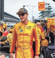  ?? MARK J. REBILAS, USA TODAY SPORTS ?? Ryan Hunter-Reay says he’s optimistic heading into Sunday’s race at Iowa Speedway, where he has won three times.