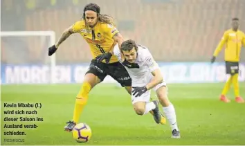  ?? FRESHFOCUS ?? Kevin Mbabu (l.) wird sich nach dieser Saison ins Ausland verabschie­den.