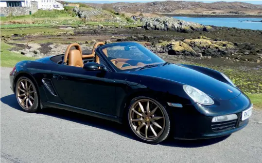  ?? ?? Above Sun out, roof down, time to hit the road... all the way to an island located west of the Isle of Mull in the Inner Hebrides of Scotland