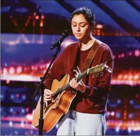  ?? Trae Patton / NBC ?? Amanda Mammana, 19, of Trumbull, performed on the NBC reality show “America’s Got Talent.”