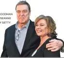  ?? JOHN GOODMAN AND ROSEANNE BARR BY GETTY IMAGES ??
