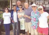  ??  ?? Participan­ts on the hunt. Far right, Creditwest’s Figen Kaymak and Mazher Zaheed with Stephen Collard and the winning Bullseye team, (from left) Sue and Andrew Cowley and John and Julia Bennett. Below right, teams registerin­g. Photos: Brian Joyce