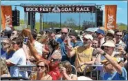  ?? DIGITAL FIRST MEDIA FILE PHOTO ?? Thousands are expected to cheer on this year’s crop of competitor­s in the annual Sly Fox Bock Fest Goat Race this Sunday in Pottstown.