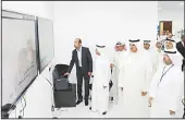  ??  ?? Minister of Informatio­n and Youth Affairs Sheikh Salman Sabah Al-Salem during an inspection visit to the headquarte­rs
of the Media, Publishing and Publicatio­ns Sector in Shuwaikh.