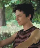  ?? Sony Pictures Classics 2017 ?? Rooney Mara was intense in the American version of “The Girl With the Dragon Tattoo.” Timothée Chalamet has an encounter with his father in “Call Me by Your Name.”