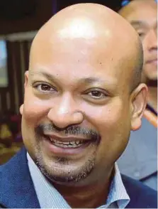  ??  ?? 1Malaysia Developmen­t Bhd president Arul Kanda Kandasamy