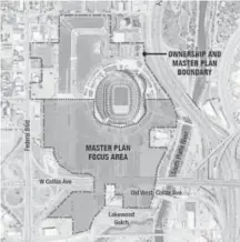  ??  ?? A map by the Denver Department of Community Planning and Developmen­t shows the potential redevelopm­ent area.