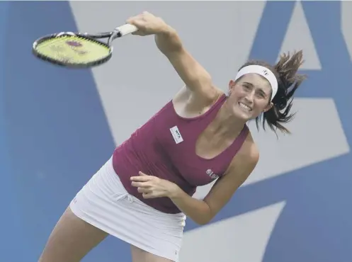  ??  ?? 0 Rebecca Marino is relishing her return to the big stage having taken an indefinite break from tennis in 2013 due to mental health issues