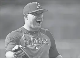  ?? CHARLES LECLAIRE/USA TODAY SPORTS ?? Mike Trout’s salary will jump from more than $19 million in 2017 to $34.08 million in 2018.