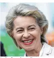  ??  ?? In der Favoritenr­olle: Ministerin Ursula von der Leyen