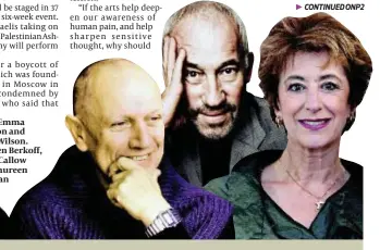  ??  ?? Against: Emma Thompson and Richard Wilson. For: Steven Berkoff, Simon Callow and Maureen Lipman