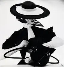  ??  ?? 1. Black and White Fashion with Handbag (Jean Patchett), New York, 1950. 2. Glove and Shoe, New York, 1947. 3. Marlene Dietrich, New York, 1948.