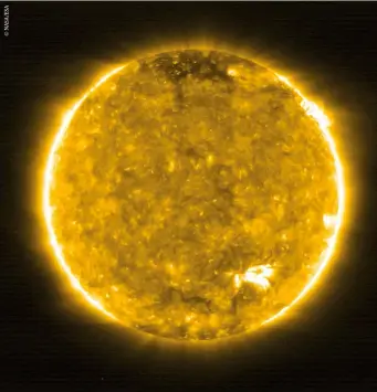  ??  ?? Right: Our Sun from the first batch of solar images taken by ESA/NASA’s Solar Orbiter on 30 May 2020