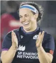  ?? ?? 0 Scotland captain Rachel Malcolm celebrates at full time