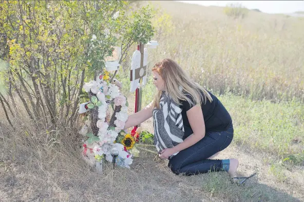  ?? TROY FLEECE/FILES ?? Dakota Schmidt, whose mother Daphne was killed by a drunk driver in January, is supporting a new program in Weyburn that is aimed at reducing impaired driving.