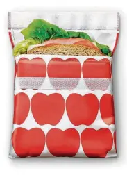  ?? LunchSkins ?? One way to cut down on plastic is to use reusable sandwich bags.