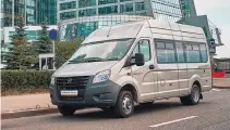  ??  ?? THE Sadko 4x4, (left, top), GAZelle Next chassis (left, middle) and GAZon Next have joined GAZ Group’s lineup in the Philippine­s, which includes the GAZelle Next Minibus (above) and the Ural Next big rig (below).