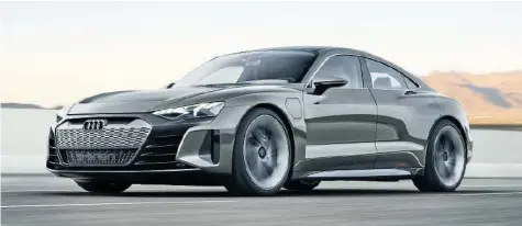  ??  ?? Der Schönling unter den Stromern: Der Audi e-tron GT rollt 2020 an den Start.