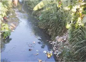  ??  ?? Em Santa Rita, a falta de saneamento básico preocupa os moradores